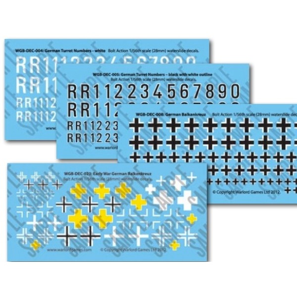 Bolt Action - Vehicle Decals - German Bolt Action - Vehicle Decals - German