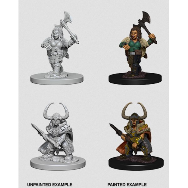 Clearance - D&D - Nolzur's Marvelous Unpainted Minis: Dwarf Female Barbarian