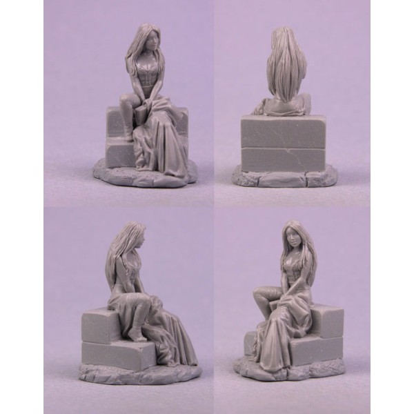 Dark Sword Miniatures - Elmore Masterworks - Female Mage on Stairs
