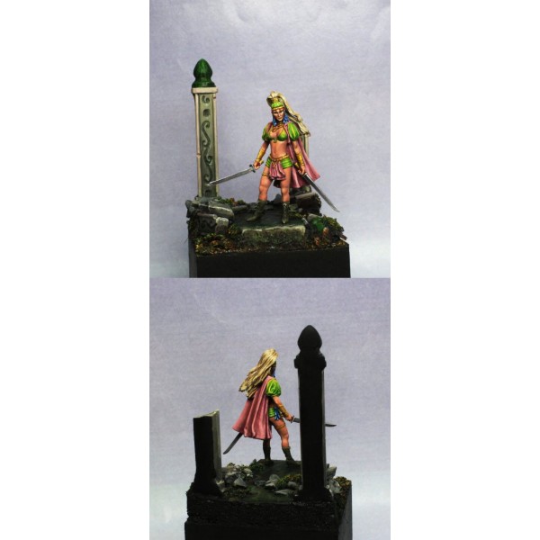 Dark Sword Miniatures - Parkinson Masterworks - Jinsu Babe - Female Dual Wield Warrior