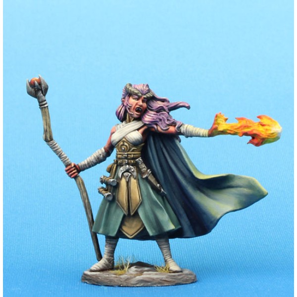 Dark Sword Miniatures - Visions in Fantasy - Female Demonkin Mage