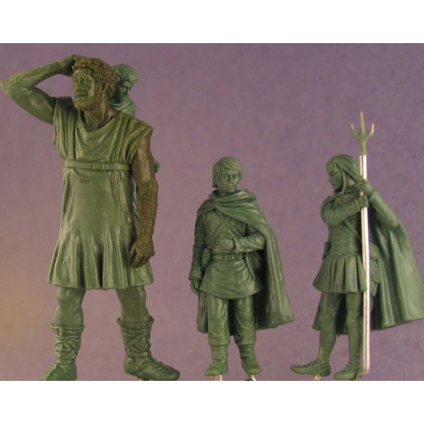 Dark Sword Miniatures - George R. R. Martin Masterworks - Hodor, Bran, Jojen and Meera Combo Pack w/ Bonus Diorama Base Dark Sword Miniatures - George R. R. Martin Masterworks - Hodor, Bran, Jojen and Meera Combo Pack w/ Bonus Diorama Base