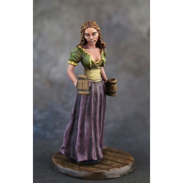 Dark Sword Miniatures - Visions in Fantasy - Female Server with Ale Dark Sword Miniatures - Visions in Fantasy - Female Server with Ale