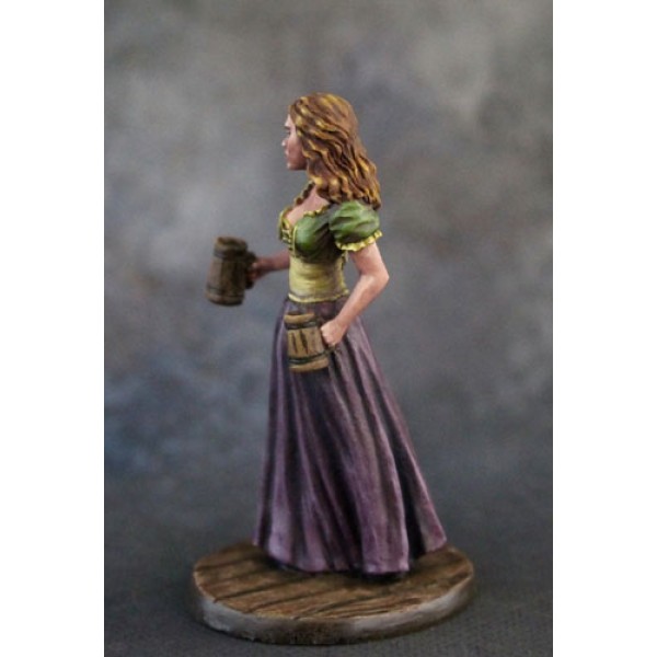 Dark Sword Miniatures - Visions in Fantasy - Female Server with Ale Dark Sword Miniatures - Visions in Fantasy - Female Server with Ale