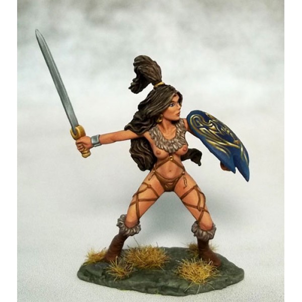Dark Sword Miniatures - Elmore Masterworks - Amazon Warrior w/ Sword & Shield Dark Sword Miniatures - Elmore Masterworks - Amazon Warrior w/ Sword & Shield
