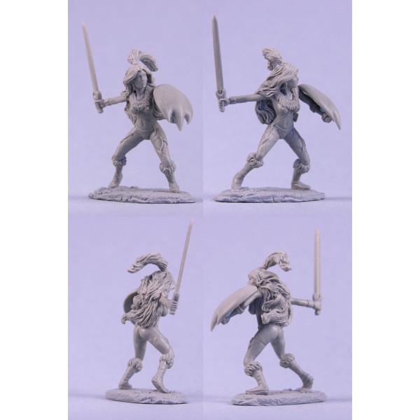 Dark Sword Miniatures - Elmore Masterworks - Amazon Warrior w/ Sword & Shield Dark Sword Miniatures - Elmore Masterworks - Amazon Warrior w/ Sword & Shield