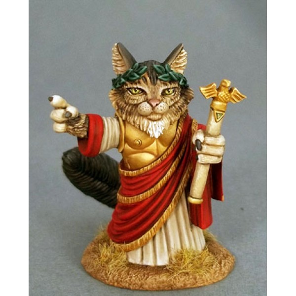Dark Sword Miniatures - Critter Kingdoms - Augustus Tribute - Emperor Cat Dark Sword Miniatures - Critter Kingdoms - Augustus Tribute - Emperor Cat