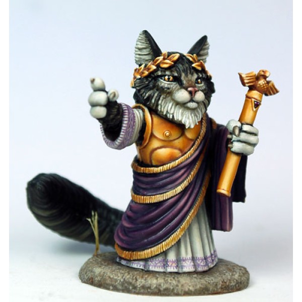 Dark Sword Miniatures - Critter Kingdoms - Augustus Tribute - Emperor Cat Dark Sword Miniatures - Critter Kingdoms - Augustus Tribute - Emperor Cat