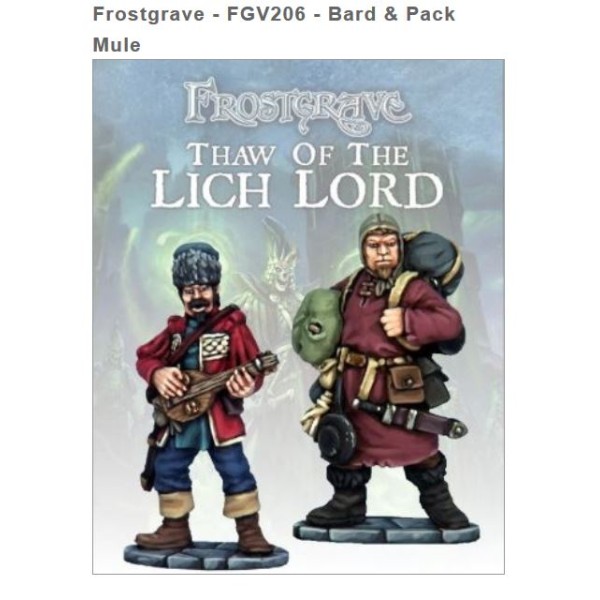 Frostgrave - Bard & Pack Mule