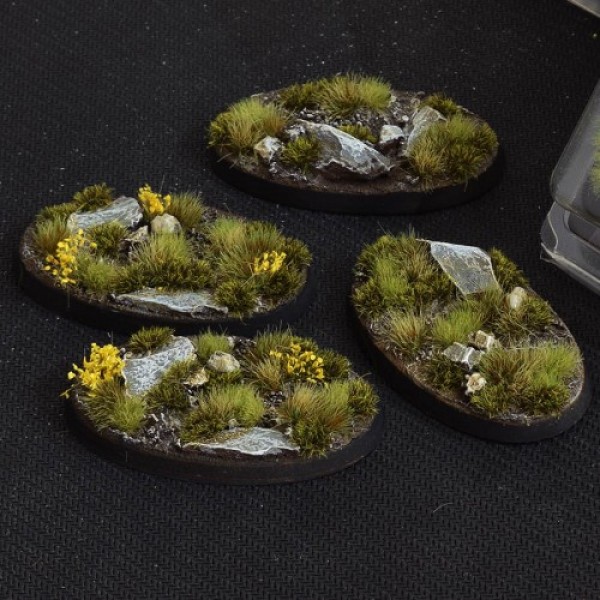 Gamers Grass - Battle Ready Bases - Highland - Oval 60mm (4)
