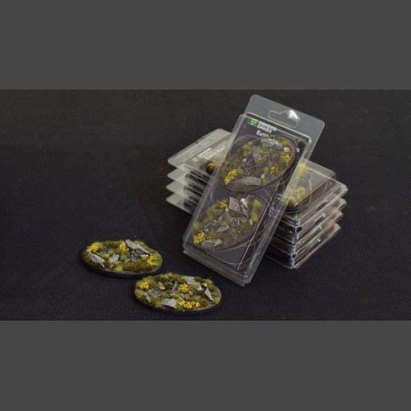 Gamers Grass - Battle Ready Bases - Highland - Oval 90mm (2) Gamers Grass - Battle Ready Bases - Highland - Oval 90mm (2)