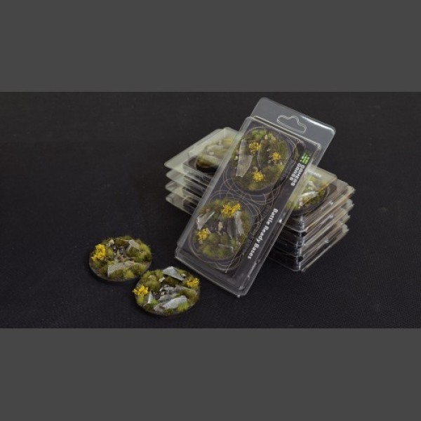 Gamers Grass - Battle Ready Bases - Highland - Round 60mm (2) Gamers Grass - Battle Ready Bases - Highland - Round 60mm (2)
