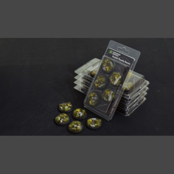 Gamers Grass - Battle Ready Bases - Highland - Round Lip 40mm (5) Gamers Grass - Battle Ready Bases - Highland - Round Lip 40mm (5)