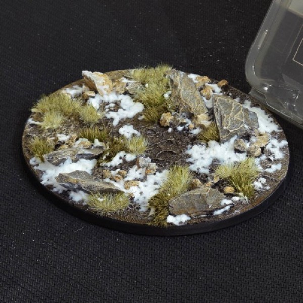 Gamers Grass - Battle Ready Bases - Winter - Oval 120mm (1) Gamers Grass - Battle Ready Bases - Winter - Oval 120mm (1)