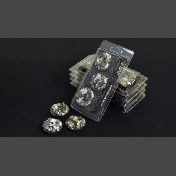 Gamers Grass - Battle Ready Bases - Winter - Round 50mm (3) Gamers Grass - Battle Ready Bases - Winter - Round 50mm (3)