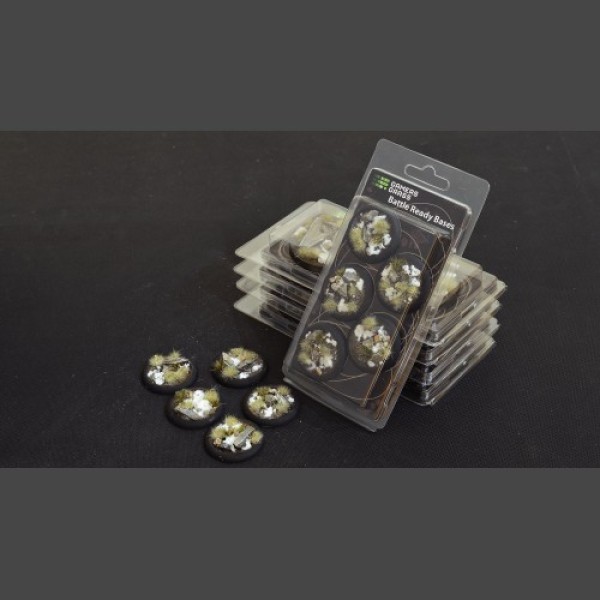 Gamers Grass - Battle Ready Bases - Winter - Round Lip 40mm (5) Gamers Grass - Battle Ready Bases - Winter - Round Lip 40mm (5)