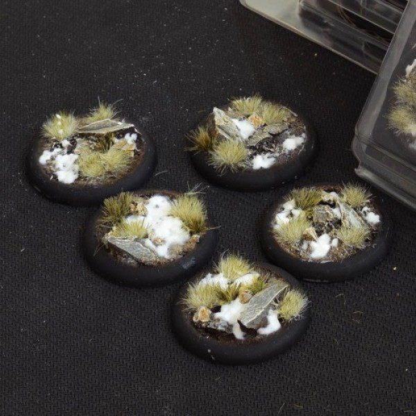 Gamers Grass - Battle Ready Bases - Winter - Round Lip 40mm (5) Gamers Grass - Battle Ready Bases - Winter - Round Lip 40mm (5)
