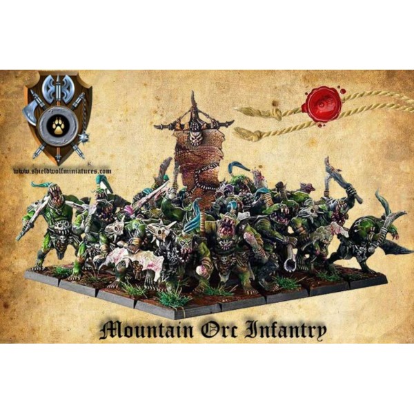 Shieldwolf Miniatures - Mountain Orc - Boxed set Shieldwolf Miniatures - Mountain Orc - Boxed set
