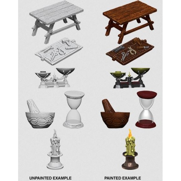 Clearance - Pathfinder - Deep Cuts Unpainted Miniatures: Workbench & Tools