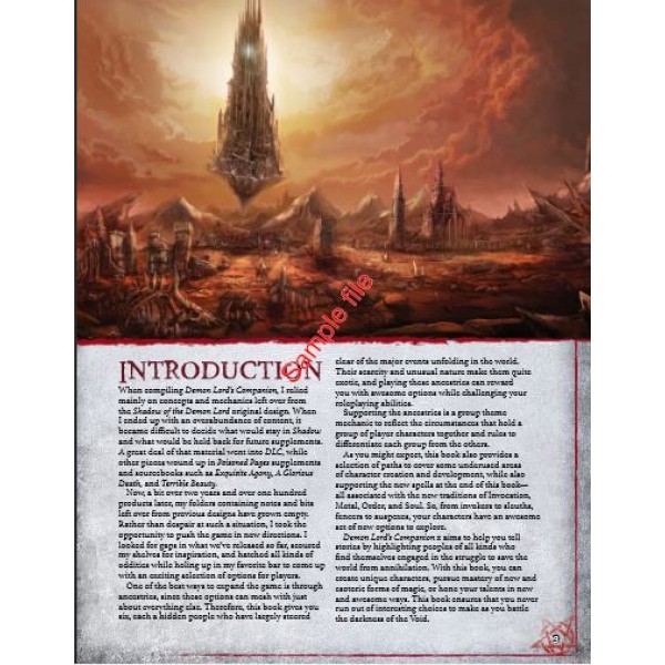 Shadow Of The Demon Lord - RPG - Demon Lord's Companion 2 Shadow Of The Demon Lord - RPG - Demon Lord's Companion 2
