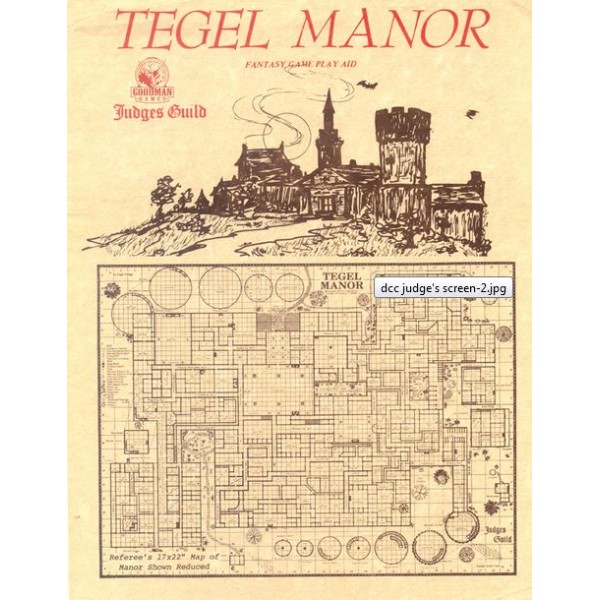 Goodman Games - Judges Guild Classic Reprint: Tegel Manor (1E Adventure) Goodman Games - Judges Guild Classic Reprint: Tegel Manor (1E Adventure)