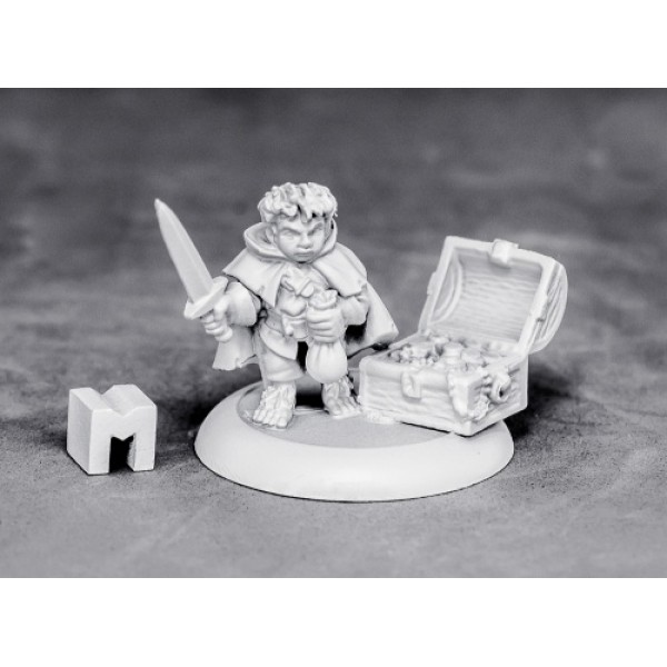 Reaper Dungeon Dwellers - Metal - Stitch Thimbletoe, Halfling Thief Reaper Dungeon Dwellers - Metal - Stitch Thimbletoe, Halfling Thief