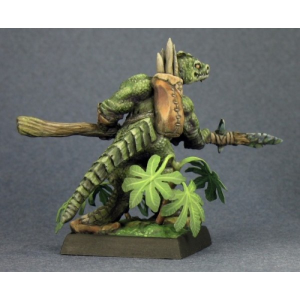 Reaper - Bones - Lizardman Spearman