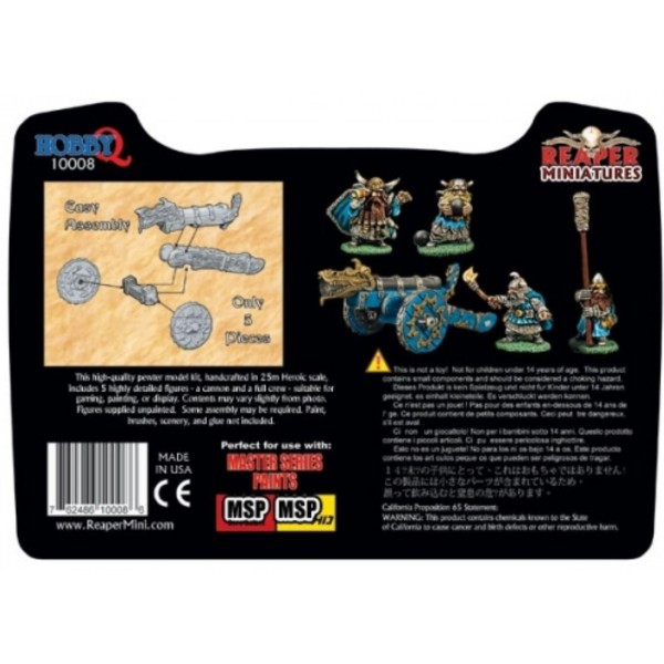 Reaper Miniatures - Boxed Sets: Dwarven War Cannon Reaper Miniatures - Boxed Sets: Dwarven War Cannon