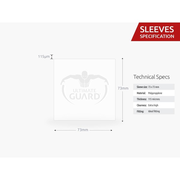Clearance - Sleeves Ultimate Guard - Supreme Sleeves for Board Game Cards - Square (50)